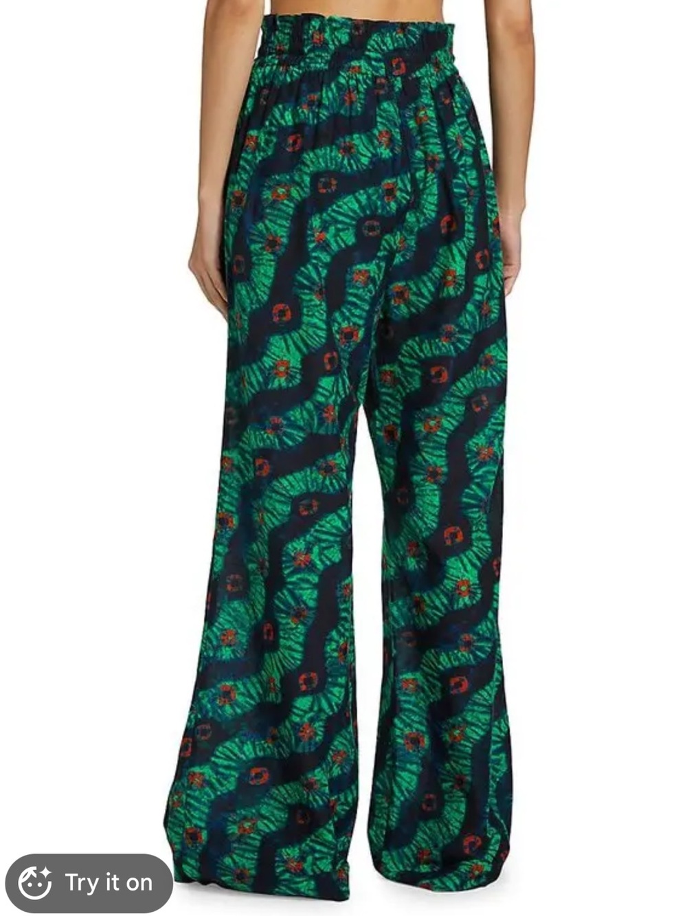 Ulla Johnson Vanessa Cotton-Blend Wide-Leg Pants - Picture 2 of 6